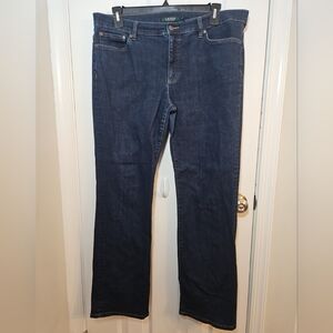 Ralph Lauren Women's Dark Wash Denim 5 Pocket size 16